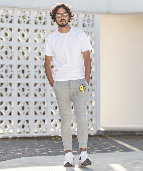 felkod（フィルコッド）の「mp8639-Handmade Touch Smiley Skull Print Sweat Pants スウェットパンツ（スウェットパンツ・メンズ・ブラック/トップグレー・L/M/S）」の8枚目の写真