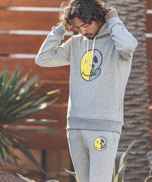 felkod（フィルコッド）の「mp8639-Handmade Touch Smiley Skull Print Sweat Pants スウェットパンツ（スウェットパンツ・メンズ・ブラック/トップグレー・L/M/S）」の11枚目の写真