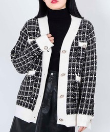 WC | WC/ツイードニットカーディガン(カーディガン/ボレロ)