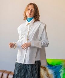 MAISON SPECIAL | 2WAYスリーブパワーショルダーシャツ【MAISON SPECIAL/メゾンスペシャル】(シャツ/ブラウス)