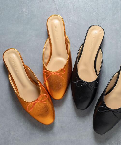 BEVERLY（ビバリー）の「＜BEVERLY＞バレエスライダーミュール（その他シューズ・レディース・オレンジ/ブラック・37/38/36h/37h/36）」の12枚目の写真