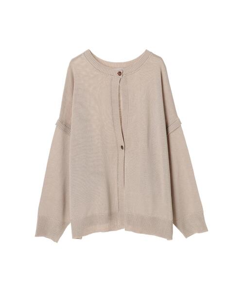 koe(コエ)の「マルチウェイニットカーディガン*(カーディガン/ボレロ・レディース・ライトベージュ/ホワイト系その他2/ライトカーキ・FREE)」の4枚目の写真