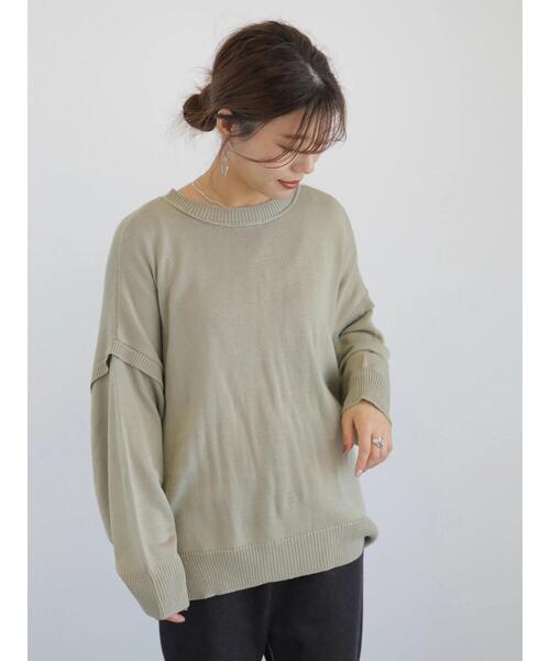 koe(コエ)の「マルチウェイニットカーディガン*(カーディガン/ボレロ・レディース・ライトベージュ/ホワイト系その他2/ライトカーキ・FREE)」の11枚目の写真