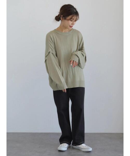 koe(コエ)の「マルチウェイニットカーディガン*(カーディガン/ボレロ・レディース・ライトベージュ/ホワイト系その他2/ライトカーキ・FREE)」の9枚目の写真