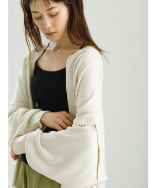koe(コエ)の「マルチウェイニットカーディガン*(カーディガン/ボレロ・レディース・ライトベージュ/ホワイト系その他2/ライトカーキ・FREE)」の16枚目の写真
