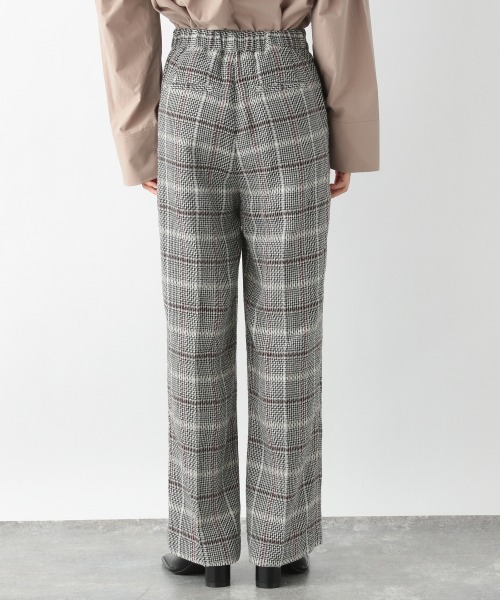 JEANASIS（ジーナシス）の「ドビーカラーチェックワイドパンツ/941477（その他パンツ・レディース・ブラック系その他/グリーン系その他/イエロー系その他・FREE）」の4枚目の写真