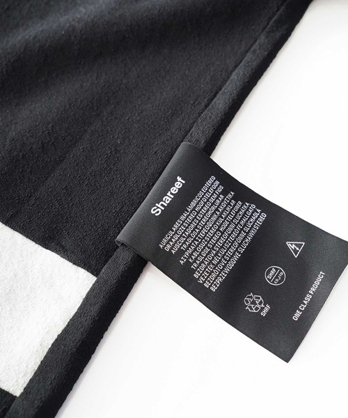 SHAREEF(シャリーフ)の「GEORGETTE JQ SWITCHING BIG-T(Tシャツ/カットソー・メンズ・ホワイト/ブラック/ネイビー/キャメル・1/2/3)」の7枚目の写真