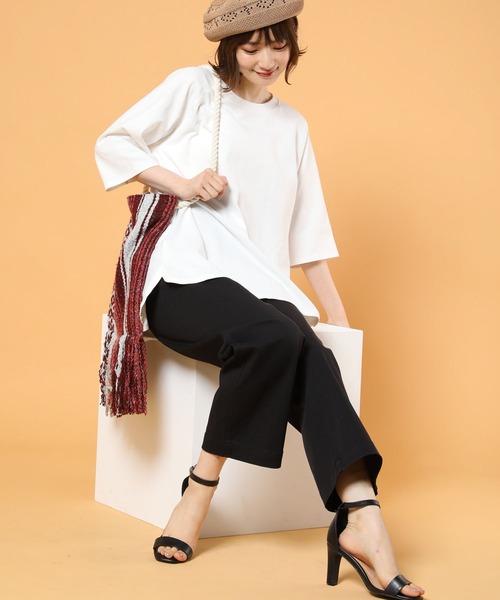 FREAK'S STORE（フリークスストア）の「ハイウェストワイドベイカーパンツ (ミリタリーパンツ)（その他パンツ・レディース・ブラック/ベージュ/カーキ・マルチサイズ）」の9枚目の写真