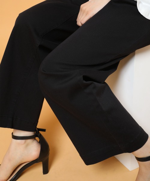 FREAK'S STORE（フリークスストア）の「ハイウェストワイドベイカーパンツ (ミリタリーパンツ)（その他パンツ・レディース・ブラック/ベージュ/カーキ・マルチサイズ）」の5枚目の写真