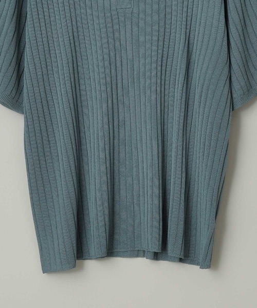 anown(アノン)の「リネンタッチ サマーニットポロシャツ【ファッションインフルエンサー しゅんたろー×anown 限定コラボ】(ポロシャツ・メンズ・ベージュ/ブラウン/ブルー・M/L)」の19枚目の写真