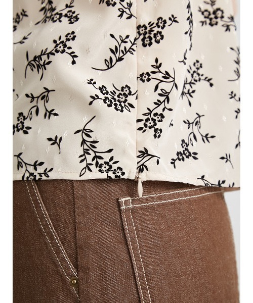 tシャツ lily pattern tops レディース メンズ リリーブラウン LILY BROWN シアーフロッキートップス×バンドゥ