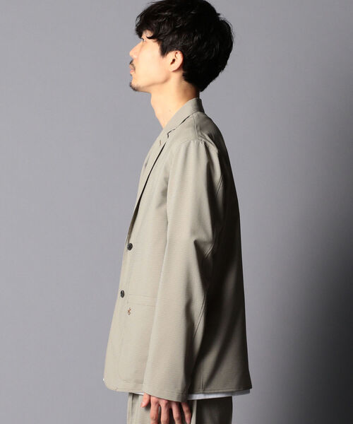 GLOSTER（グロスター）の「EVALET QUICK DRY JACKET　セットアップ テーラードジャケット (※リモートワークにも最適な吸水速乾、ウォッシャブル、シワになりにくい機能素材を使用！)（テーラードジャケット・メンズ・ネイビー/ベージュ系その他5・S/M/L）」の15枚目の写真