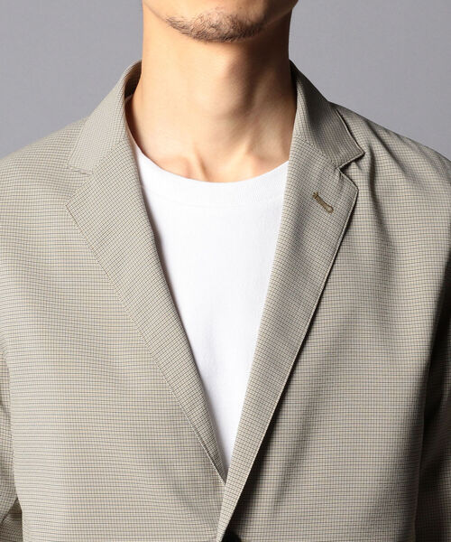 GLOSTER（グロスター）の「EVALET QUICK DRY JACKET　セットアップ テーラードジャケット (※リモートワークにも最適な吸水速乾、ウォッシャブル、シワになりにくい機能素材を使用！)（テーラードジャケット・メンズ・ネイビー/ベージュ系その他5・S/M/L）」の9枚目の写真