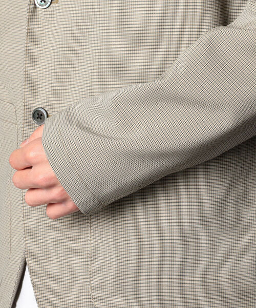 GLOSTER（グロスター）の「EVALET QUICK DRY JACKET　セットアップ テーラードジャケット (※リモートワークにも最適な吸水速乾、ウォッシャブル、シワになりにくい機能素材を使用！)（テーラードジャケット・メンズ・ネイビー/ベージュ系その他5・S/M/L）」の6枚目の写真