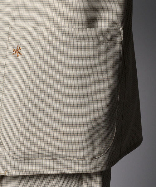 GLOSTER（グロスター）の「EVALET QUICK DRY JACKET　セットアップ テーラードジャケット (※リモートワークにも最適な吸水速乾、ウォッシャブル、シワになりにくい機能素材を使用！)（テーラードジャケット・メンズ・ネイビー/ベージュ系その他5・S/M/L）」の3枚目の写真