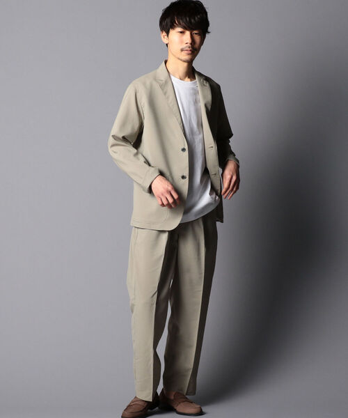 GLOSTER（グロスター）の「EVALET QUICK DRY JACKET　セットアップ テーラードジャケット (※リモートワークにも最適な吸水速乾、ウォッシャブル、シワになりにくい機能素材を使用！)（テーラードジャケット・メンズ・ネイビー/ベージュ系その他5・S/M/L）」の7枚目の写真