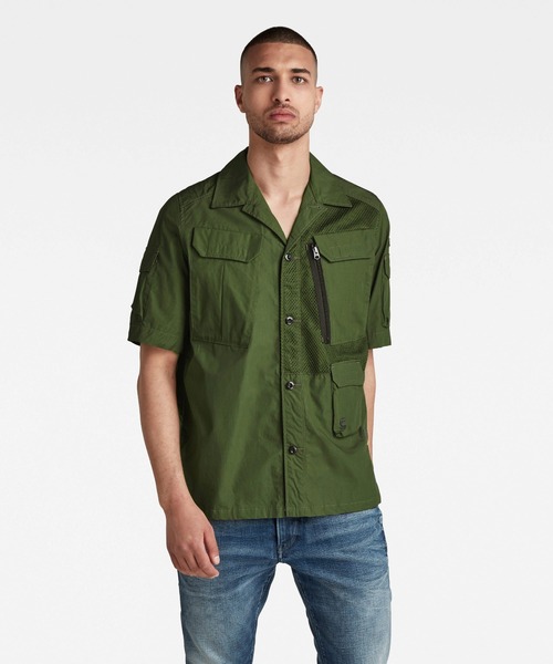 G-STAR RAW（ジースターロゥ）の「UTILITY POPLIN CROPPED SHIRT