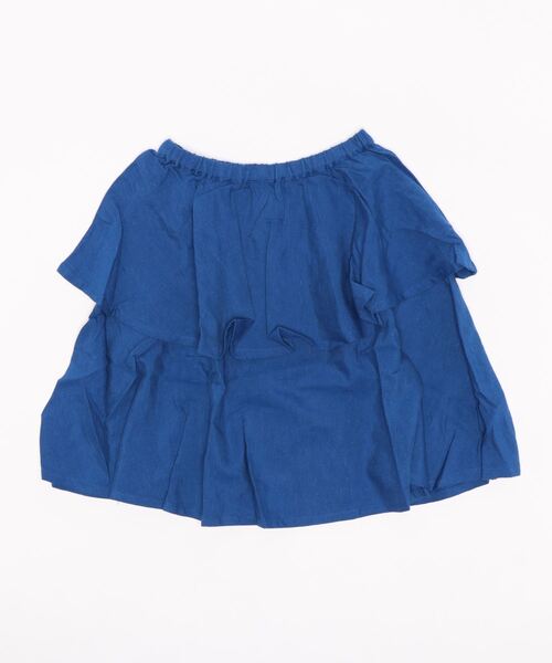 DISCOAT（ディスコート）の「2段フリルスカート（スカート・キッズ・ブルー/ブラウン/ブラック・130/120）」の3枚目の写真