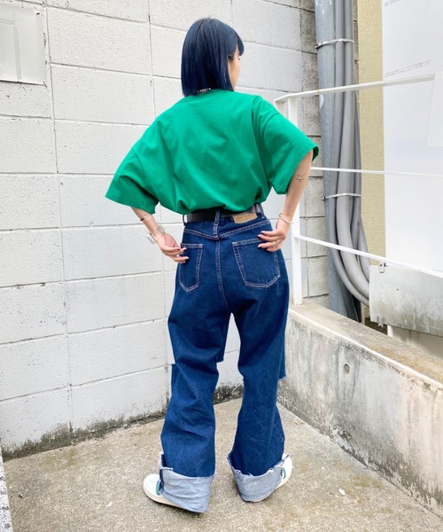 WHO'S WHO gallery（フーズフーギャラリー）の「GRANNY TEE（Tシャツ/カットソー・レディース・オートミール/ネイビー/グリーン・FREE）」の17枚目の写真