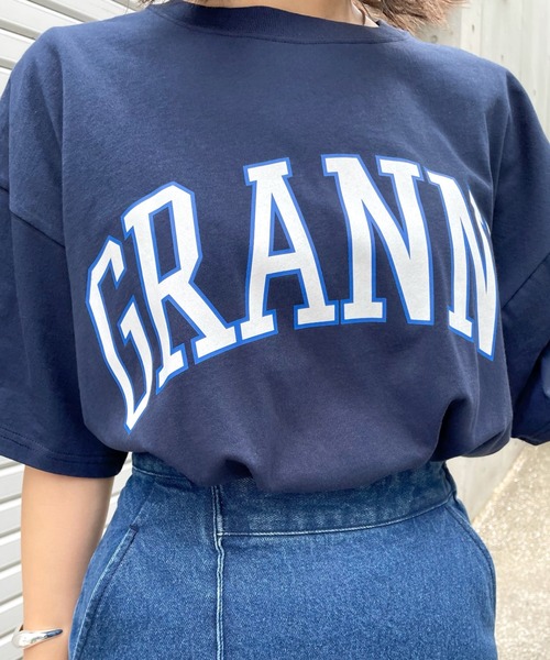 WHO'S WHO gallery（フーズフーギャラリー）の「GRANNY TEE（Tシャツ/カットソー・レディース・オートミール/ネイビー/グリーン・FREE）」の19枚目の写真