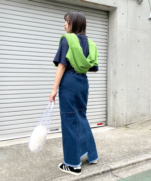 WHO'S WHO gallery（フーズフーギャラリー）の「GRANNY TEE（Tシャツ/カットソー・レディース・オートミール/ネイビー/グリーン・FREE）」の22枚目の写真