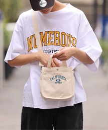 WEGO | WEGO/キャンバスロゴスクエアショルダーバッグ(ショルダーバッグ)