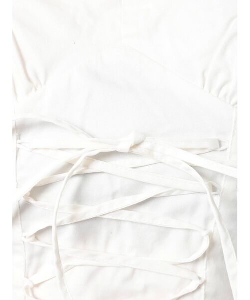 GYDA（ジェイダ）の「レースアップデザインブラウス（シャツ/ブラウス・レディース・オフホワイト/マスタード・FREE）」の21枚目の写真