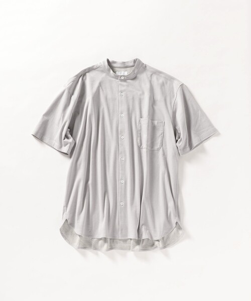 SHIPS any(シップス エニィ)の「SHIPS any: XYLITOL ジャージー バンドカラー 半袖シャツ◇(シャツ/ブラウス・メンズ・グレー/カーキ/ネイビー・SMALL/MEDIUM/LARGE/X-LARGE)」の12枚目の写真