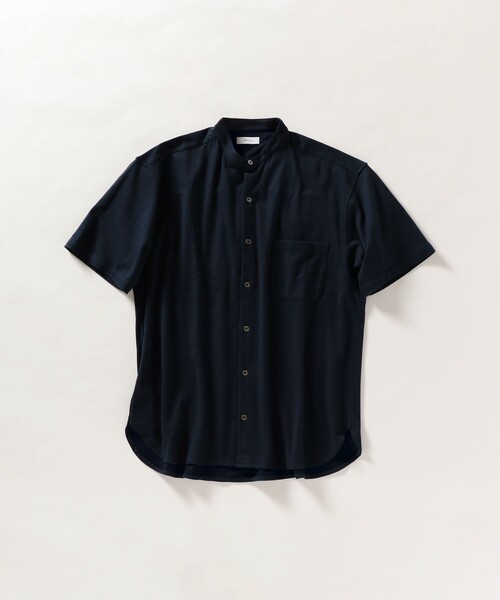 SHIPS any(シップス エニィ)の「SHIPS any: XYLITOL ジャージー バンドカラー 半袖シャツ◇(シャツ/ブラウス・メンズ・グレー/カーキ/ネイビー・SMALL/MEDIUM/LARGE/X-LARGE)」の8枚目の写真