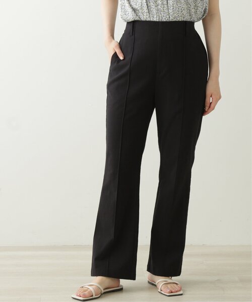 RAY CASSIN（レイカズン）の「リネンライクリラックスセミフレアパンツ（その他パンツ・レディース・ブラック/カーキ/ライトカーキ/キナリ/テラコッタ・SMALL/MEDIUM）」の11枚目の写真