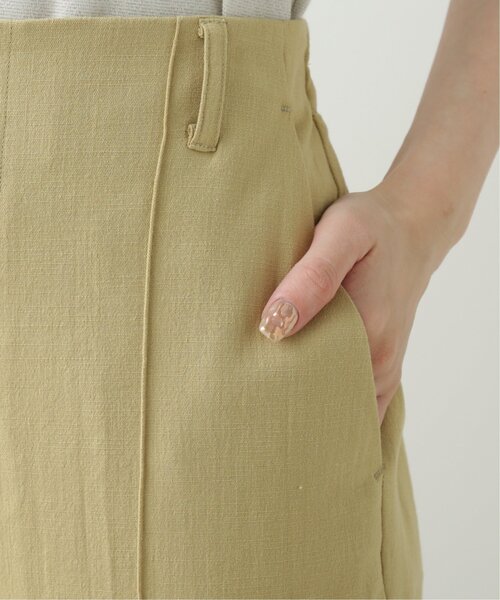 RAY CASSIN（レイカズン）の「リネンライクリラックスセミフレアパンツ（その他パンツ・レディース・ブラック/カーキ/ライトカーキ/キナリ/テラコッタ・SMALL/MEDIUM）」の10枚目の写真