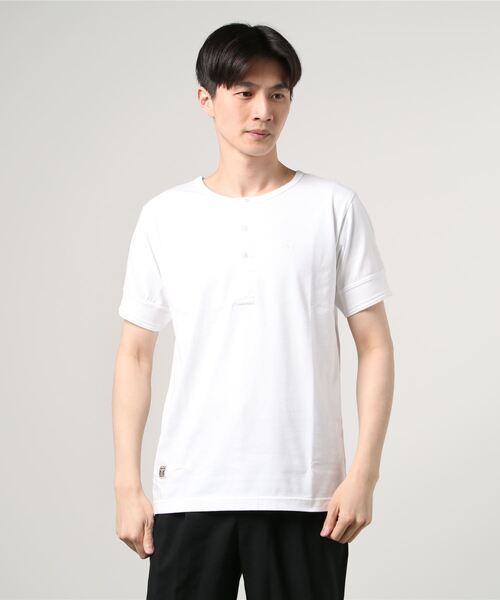 Munsingwear Grand-Slam（マンシングウェア　グランドスラム）の「ペンギン バイ マンシングウェア ヘンリーネックTシャツ メンズ ユニセックス ウェア スポーツウェア ゴルフ（Tシャツ/カットソー・メンズ・ホワイト/グレー/ネイビー・XL/S/L/M）」の17枚目の写真