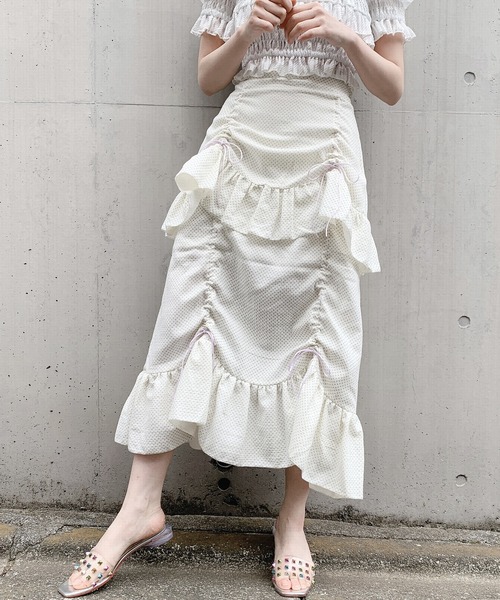 PAIN(ペイン)の「コットンギャザーロングスカート(スカート・レディース・パープル/イエロー/レッド・FREE)」の20枚目の写真