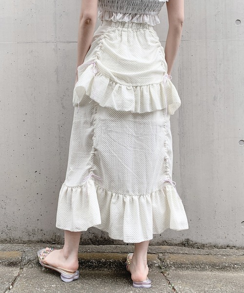 PAIN(ペイン)の「コットンギャザーロングスカート(スカート・レディース・パープル/イエロー/レッド・FREE)」の22枚目の写真