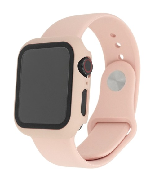 SBG（エスビー）の「アップルウォッチ対応 シリコンカラーバンド 強化ガラスバンパーカバーセット / SBG（デジタル腕時計・レディース・ホワイト/ブラック/ライトグレー/ブラウン/カーキ/ライム/ミント/ブルー/ネイビー/ライトブルー/ラベンダー/イエロー/ライトピンク/ピンクベージュ/ブルー系その他・40mm/44mm）」の15枚目の写真