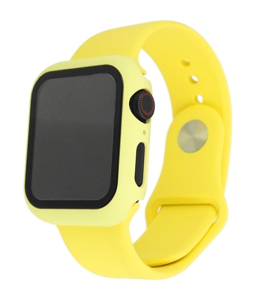 SBG（エスビー）の「アップルウォッチ対応 シリコンカラーバンド 強化ガラスバンパーカバーセット / SBG（デジタル腕時計・レディース・ホワイト/ブラック/ライトグレー/ブラウン/カーキ/ライム/ミント/ブルー/ネイビー/ライトブルー/ラベンダー/イエロー/ライトピンク/ピンクベージュ/ブルー系その他・40mm/44mm）」の14枚目の写真