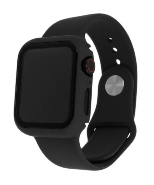 SBG（エスビー）の「アップルウォッチ対応 シリコンカラーバンド 強化ガラスバンパーカバーセット / SBG（デジタル腕時計・レディース・ホワイト/ブラック/ライトグレー/ブラウン/カーキ/ライム/ミント/ブルー/ネイビー/ライトブルー/ラベンダー/イエロー/ライトピンク/ピンクベージュ/ブルー系その他・40mm/44mm）」の3枚目の写真