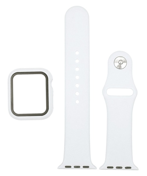 SBG（エスビー）の「アップルウォッチ対応 シリコンカラーバンド 強化ガラスバンパーカバーセット / SBG（デジタル腕時計・レディース・ホワイト/ブラック/ライトグレー/ブラウン/カーキ/ライム/ミント/ブルー/ネイビー/ライトブルー/ラベンダー/イエロー/ライトピンク/ピンクベージュ/ブルー系その他・40mm/44mm）」の16枚目の写真