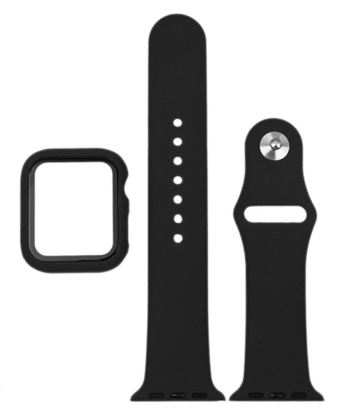 SBG（エスビー）の「アップルウォッチ対応 シリコンカラーバンド 強化ガラスバンパーカバーセット / SBG（デジタル腕時計・レディース・ホワイト/ブラック/ライトグレー/ブラウン/カーキ/ライム/ミント/ブルー/ネイビー/ライトブルー/ラベンダー/イエロー/ライトピンク/ピンクベージュ/ブルー系その他・40mm/44mm）」の17枚目の写真