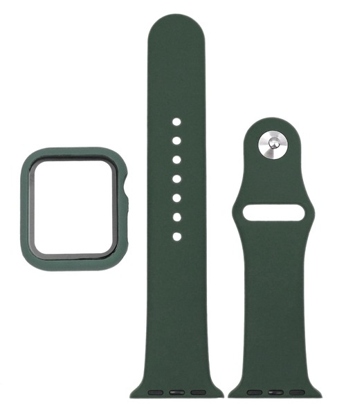 SBG（エスビー）の「アップルウォッチ対応 シリコンカラーバンド 強化ガラスバンパーカバーセット / SBG（デジタル腕時計・レディース・ホワイト/ブラック/ライトグレー/ブラウン/カーキ/ライム/ミント/ブルー/ネイビー/ライトブルー/ラベンダー/イエロー/ライトピンク/ピンクベージュ/ブルー系その他・40mm/44mm）」の20枚目の写真