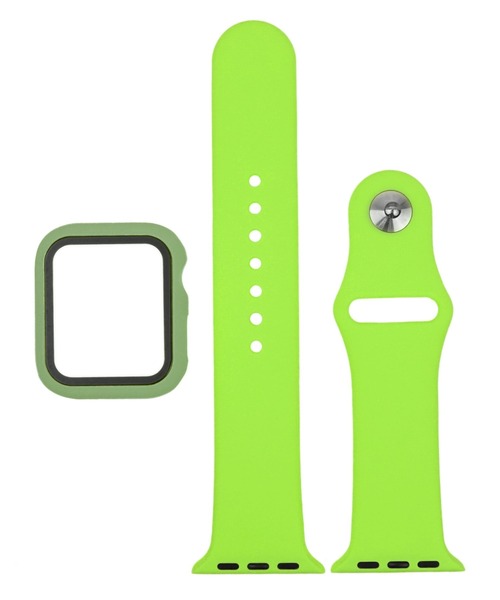 SBG（エスビー）の「アップルウォッチ対応 シリコンカラーバンド 強化ガラスバンパーカバーセット / SBG（デジタル腕時計・レディース・ホワイト/ブラック/ライトグレー/ブラウン/カーキ/ライム/ミント/ブルー/ネイビー/ライトブルー/ラベンダー/イエロー/ライトピンク/ピンクベージュ/ブルー系その他・40mm/44mm）」の21枚目の写真