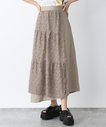 JEANASIS | ジャガードレイヤーティアードスカート/943391(スカート)