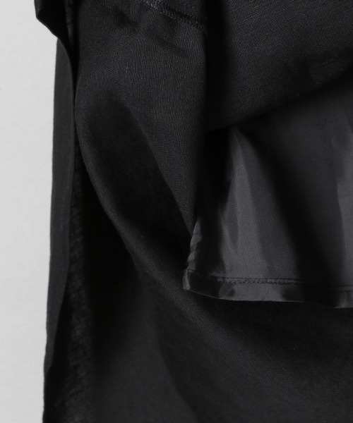 JEANASIS（ジーナシス）の「ジャガードレイヤーティアードスカート/943391（スカート・レディース・グレイッシュベージュ/ブラック・FREE）」の8枚目の写真