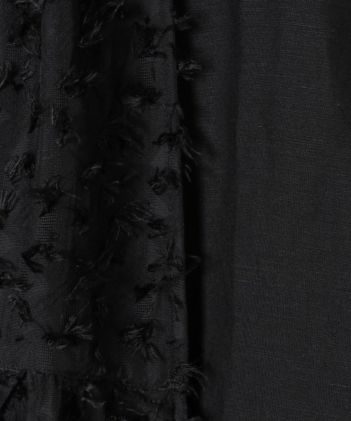 JEANASIS（ジーナシス）の「ジャガードレイヤーティアードスカート/943391（スカート・レディース・グレイッシュベージュ/ブラック・FREE）」の12枚目の写真