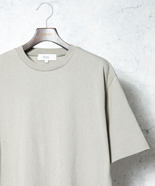 URBAN RESEARCH ROSSO MEN(アーバンリサーチロッソメン)の「『XLサイズあり』USAコットンMYSTANDARD半袖Tシャツ(Tシャツ/カットソー・メンズ・ブラック/ベージュ/ロイヤルブルー/チャコールグレー/ホワイト/グレー系その他/グリーン系その他/グレー/マスタード/ネイビー/ブラウン/ピンク系その他/レッド系その他/その他2/その他1・SMALL/X-LARGE/LARGE/MEDIUM)」の6枚目の写真