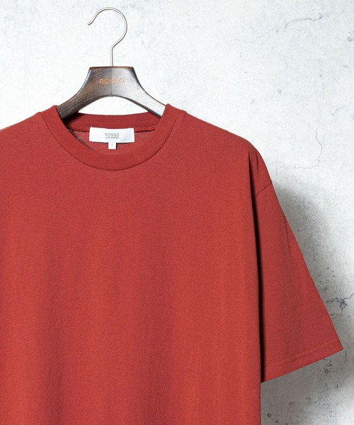 URBAN RESEARCH ROSSO MEN(アーバンリサーチロッソメン)の「『XLサイズあり』USAコットンMYSTANDARD半袖Tシャツ(Tシャツ/カットソー・メンズ・ブラック/ベージュ/ロイヤルブルー/チャコールグレー/ホワイト/グレー系その他/グリーン系その他/グレー/マスタード/ネイビー/ブラウン/ピンク系その他/レッド系その他/その他2/その他1・SMALL/X-LARGE/LARGE/MEDIUM)」の1枚目の写真