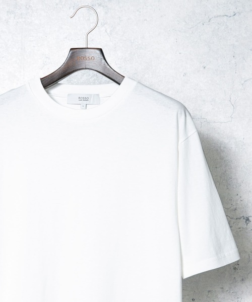 URBAN RESEARCH ROSSO MEN(アーバンリサーチロッソメン)の「『XLサイズあり』USAコットンMYSTANDARD半袖Tシャツ(Tシャツ/カットソー・メンズ・ブラック/ベージュ/ロイヤルブルー/チャコールグレー/ホワイト/グレー系その他/グリーン系その他/グレー/マスタード/ネイビー/ブラウン/ピンク系その他/レッド系その他/その他2/その他1・SMALL/X-LARGE/LARGE/MEDIUM)」の2枚目の写真