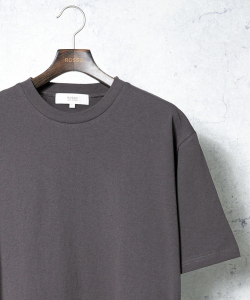 URBAN RESEARCH ROSSO MEN(アーバンリサーチロッソメン)の「『XLサイズあり』USAコットンMYSTANDARD半袖Tシャツ(Tシャツ/カットソー・メンズ・ブラック/ベージュ/ロイヤルブルー/チャコールグレー/ホワイト/グレー系その他/グリーン系その他/グレー/マスタード/ネイビー/ブラウン/ピンク系その他/レッド系その他/その他2/その他1・SMALL/X-LARGE/LARGE/MEDIUM)」の4枚目の写真