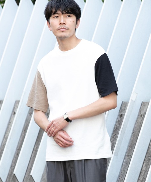 URBAN RESEARCH ROSSO MEN(アーバンリサーチロッソメン)の「『XLサイズあり』USAコットンMYSTANDARD半袖Tシャツ(Tシャツ/カットソー・メンズ・ブラック/ベージュ/ロイヤルブルー/チャコールグレー/ホワイト/グレー系その他/グリーン系その他/グレー/マスタード/ネイビー/ブラウン/ピンク系その他/レッド系その他/その他2/その他1・SMALL/X-LARGE/LARGE/MEDIUM)」の18枚目の写真