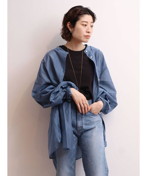 Ungrid（アングリッド）の「【WEB限定】スリーブボリュームシアーブラウス（シャツ/ブラウス・レディース・ブルー/オレンジ/イエロー/ピンク/オフホワイト/カーキ・FREE）」の17枚目の写真